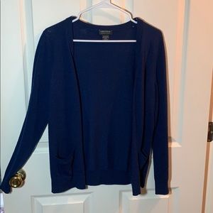 Size M Lord & Taylor Navy Blue Cardigan